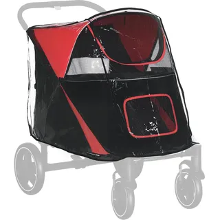 PawHut Regenschutz für Hundewagen, Buggy, für große und mittelgroße Hunde