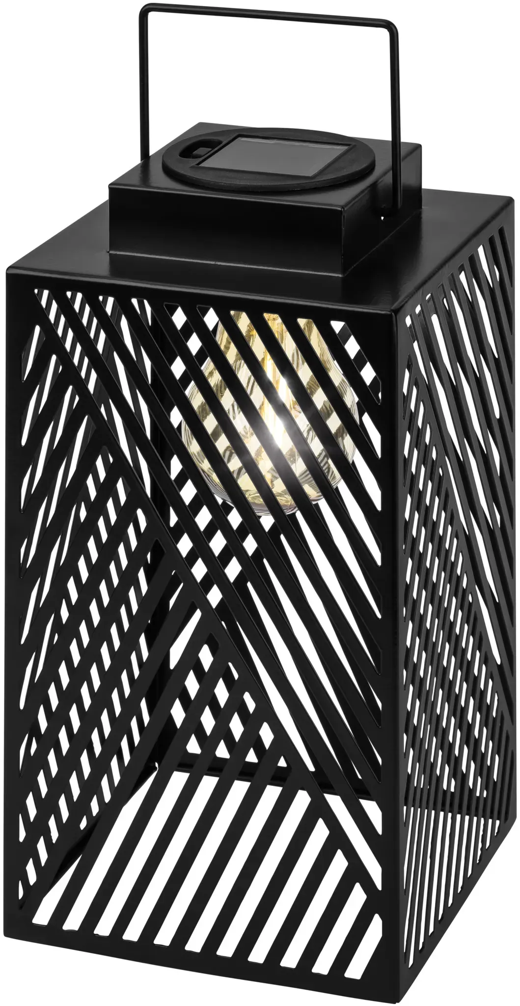 LIVARNO® Solar Laterne 24,5cm LED (Schwarz)