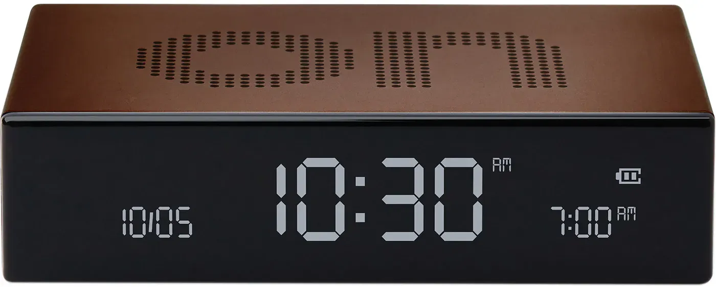 Lexon LR152BZ Digitalwecker Flip Premium Bronze