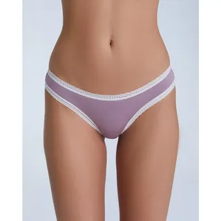 Albero Natur Slip Damenslip mit Spitze XL