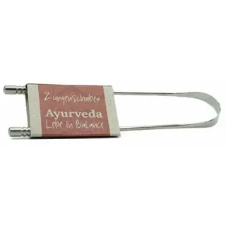 Salufast Ayurveda Zungenschaber aus Edelstahl 1 St