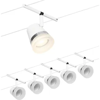 Paulmann Cone Basisset GU5,3 max. 5x10W 230/12V Weiß matt Chrom