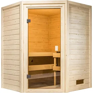 Karibu Innensauna Danika inkl. Saunaofen 3,6kW integr. Steuerung