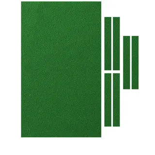 Billardtuch, professioneller Billardtisch Filz passend für Standard 9 Fuß Tisch, für Indoor Billard Sport Billardtisch Tuch Zubehör Set, Grün/Rot