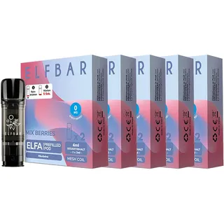 ELFBAR ELFA Prefilled Pod x 2 - Mixed Berries 0.0% , 5er Pack