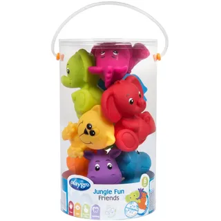 playgro - Geschenkset Badespielzeug Dschungeltiere