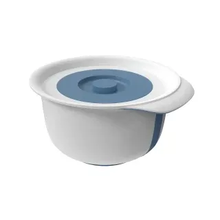 Rotho Rührschüssel Fresh 4 l mit Zusatzbehälter 1,2 l horizon blau