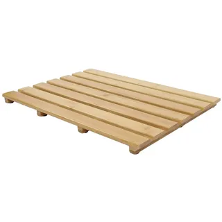 Spetebo Bambus Bade Matte rutschfest - 53 x 35 cm - Dusche Sauna Pool Spa Vorleger Rost
