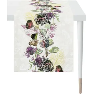 APELT Tischläufer 2714 Herbstzeit, Herbstdeko, Herbst (1-tlg), Digitaldruck bunt|grün