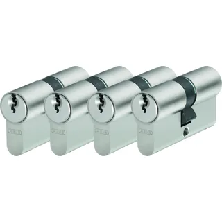 ABUS Türzylinder-Set E20NP 4 Stück gleichschließend mit 5 Schlüsseln