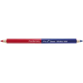 Pica Double blau/rot, 17,5cm, beidseitig gespitzt