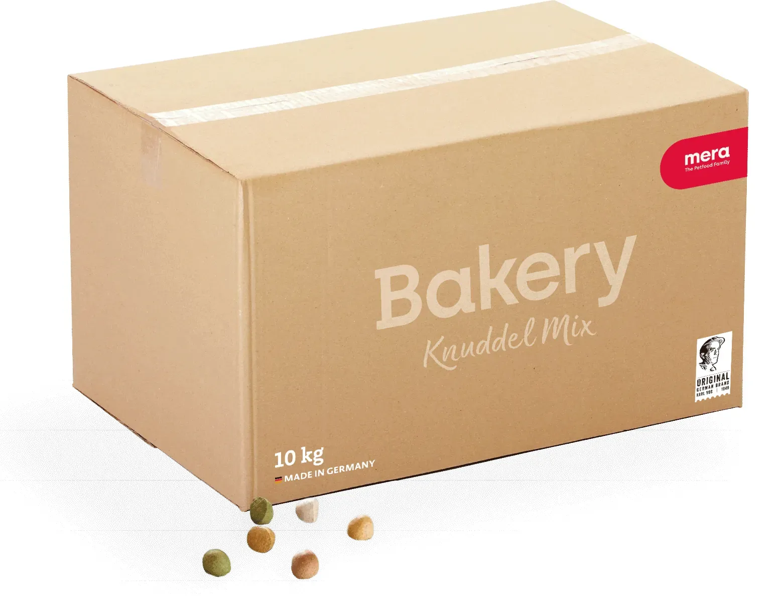 mera Bakery Knuddel Mix Leckerli für Hunde | Die schmackhafte Belohnung | Hundesnacks | Lecker und gesund belohnen, trainieren und verwöhnen 10kg