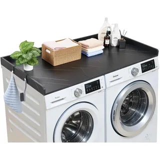 Vevor Arbeitsplatte für Waschmaschine & Trockner 137 x 69,9 cm Schwarz