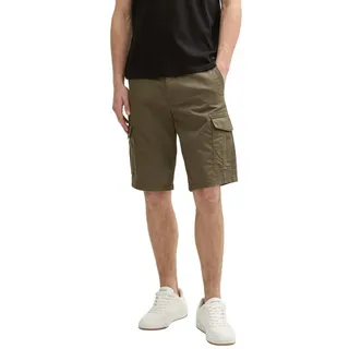 TOM TAILOR Cargoshorts Sommerhose mit Stretch grün 30
