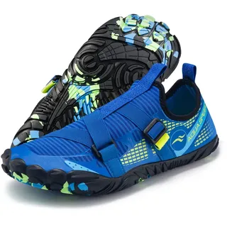 Aqua Speed LACERTO modische Aqua Schuhe + Mesh Beutel | Profilsohle | Lacerto - blau/hellblau | Gr.: 44 - 44 EU