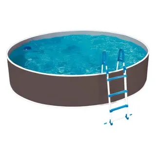 myPOOL Stahlwand-Pool grau, ØxH: 360 x 110 cm,