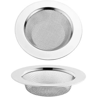 runfeng 2 Stücke 7.5CM/3in Abflusssieb Dusche Haarsieb Küche Edelstahl 3 in