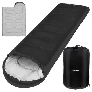 TRIZAND Schlafsack 2 in 1 Deckenschlafsack Wasserabweisend 2 Jahreszeiten für Camping Zelten Reisen Outdoor 21084