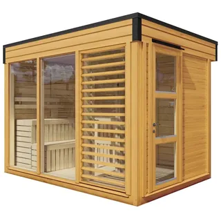 Saunahaus Paradiso 3x2 (2-Raum) kiefer -