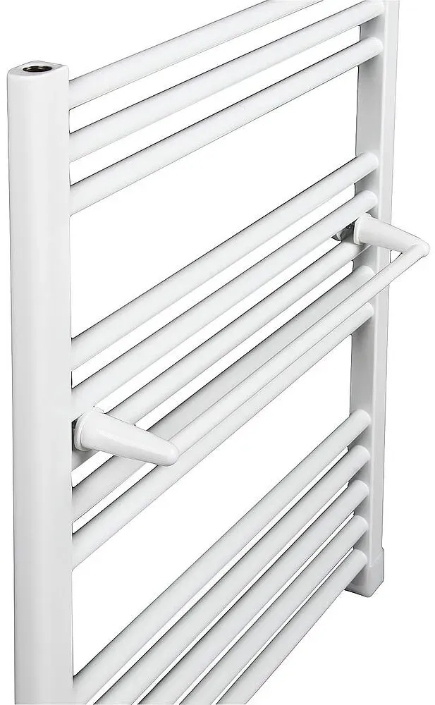 Handtuchhalter für Heizkörper (Ausführung: Handtuchhalter 500mm Farbe weiß RAL 9016)