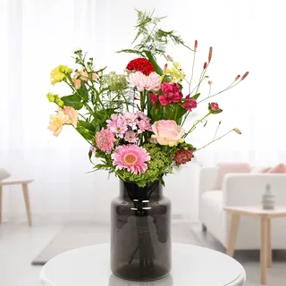 Blumenstrauß Feldstrauß mit Vase, verschiedene Größen