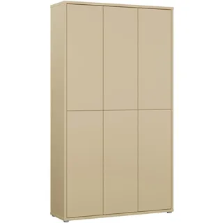 Forte Alice Springs Schuhschrank 109,2 x 34,9 x 191,9 cm gelb