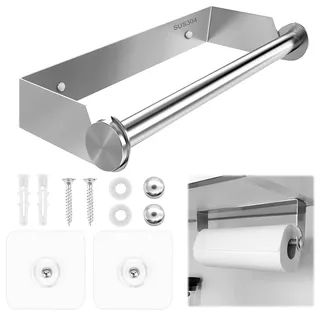 KüChenrollenhalter Ohne Bohren,Edelstahl Rollenhalter KüChe,Halterung für KüChenrolle,KüChentollenhalterung,Haushaltsrollenhalter,Kitchen Paper Holder,KüChenrillenhalterung,KüChenpapierrollenhalter