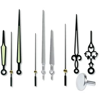 Blanko Wanduhr BLANKO Zeigersatz für Quarz-Uhrwerk