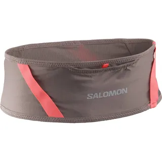 Salomon Pulse Belt grau rot unisex - Iron / Neon Flame - M