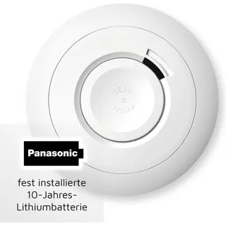 Ei Electronics Rauchwarnmelder 10er Set inkl. 10 Jahres-Batterie batteriebetrieben (Ø x H) 11