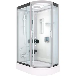 AcquaVapore Duschkabine Komplettdusche Fertigdusche Dusche D60-70T0R 80x120 cm ohne 2K Scheiben Versiegelung