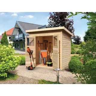 Gartenhaus Gerätehaus Holzhaus Geräteschuppen Garten Holz 14mm naturbelassen