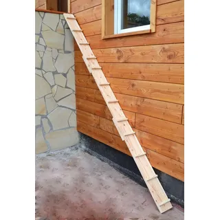 Ruhti - Katzentreppe Katzenleiter Katzenstufe für Balkon, Treppe etc.| 1 m - Braun