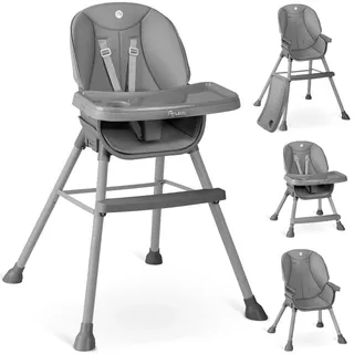 nukido Höhenverstellbarer Hochstuhl Babystuhl Kinderhochstuhl mit Fußstütze Tilo