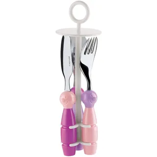 Guzzini Kinderbesteck 2-tlg. Kunststoff 6,3 x 6,3 x 21 cm Mehrfarbig