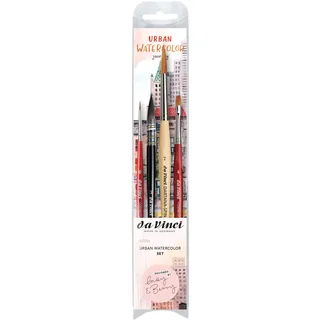 da Vinci Pinselset Urban Watercolor Journey by May & Berry, 4er Set