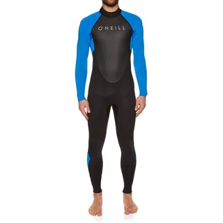 O'Neill Herren Reactor-2 3/2mm Back Zip Full Neoprenanzug, Black/Ocean, M