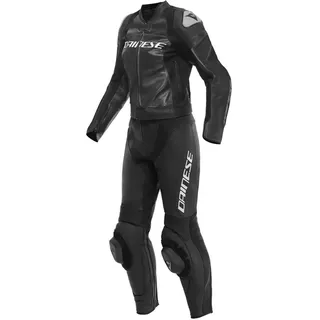 Dainese Kombi Dainese Mirage Lady Zweiteiler black black white Gr. 106 Damen Lederkombi