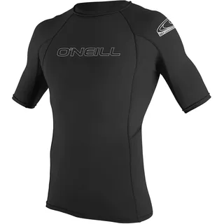 O'Neill Herren Uv Schutz Basic Skins Crew Kurzarm-rashguard - Black, XL