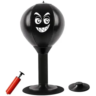 EIRZNGXQ Freistehender Desktop-Boxsack Mit Starkem Saugnapf, Rage Speedball Mit Ständer für Erwachsene und Kinder