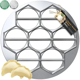 Teigtaschenformer – Aluminium Vareniki und Teigtaschenform russische Ukraine Pelmeni Ravioli Metallform Teigtaschen Maker Maschine Pierogi Form 1306476