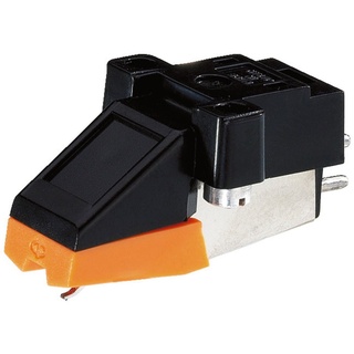 Monacor EN-24 Stereo-Tonabnehmer-Magnetsystem mit Diamantnadel, Orange/schwarz
