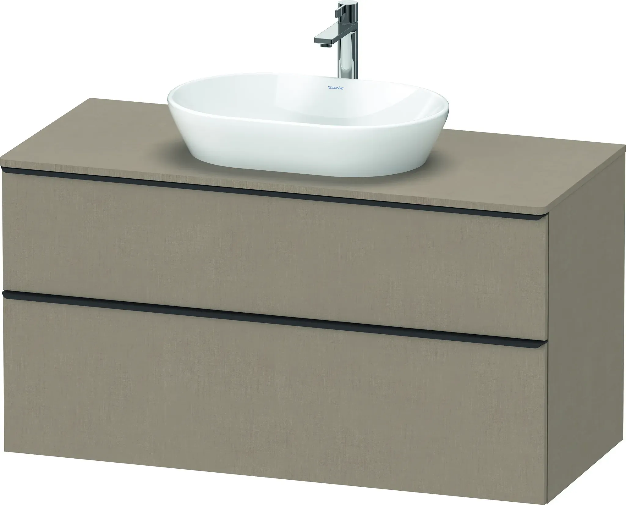 Duravit Waschtischunterschrank wandhängend „D-Neo“ 120 × 66,4 × 55 cm Leinen