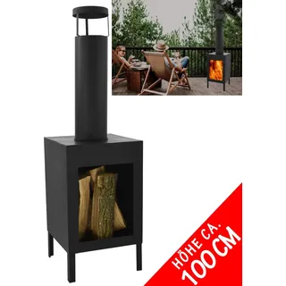 Terrassenofen Gartenofen Gartenkamin Terrassenkamin Feuerstelle Garten Ofen Metall