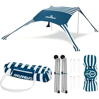 Sunsail Strandzelt Young Family – Sonnensegel für 4 Pers. mit UV-Schutz UPF 50+ BLAU|WEISS NO SIZE