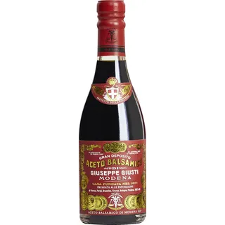 Giusti Aceto Balsamico di Modena – Giusti Balsamico Essig 3 Gold Medaillen in Traditionsflasche (1 x 0.25 l)