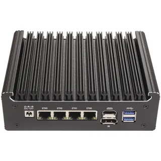 Firewall Micro Appliance Intel N100 16GB RAM 1T NVMe SSD, Router Openwrt VPN Compatible with pfSense with OPNsense Virtual Machine Wired Router Mini PC