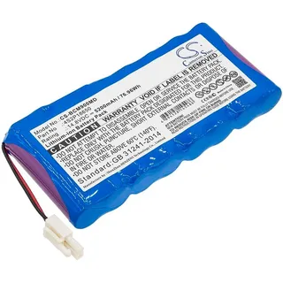 TECHTEK Akku Kompatibel mit [Biocare] iOcare PM-900, iOcare PM-900S, PM900, PM900 Patient Monitor, PM900S, PM900S Patient Monitor Ersetzt 4S2P18650, - Blau