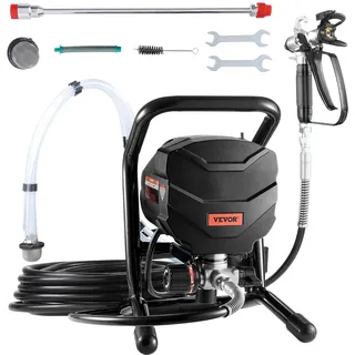 Vevor Airless-Farbspritzgerät mit Ständer 650 W hocheffizientes Airless Spritzgerät 3000 PSI elektrische Farbspritzmaschine, 650W 3000PSI