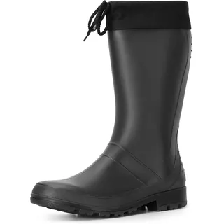 Ladeheid Damen und Herren PVC Gummistiefel LA-958 (Schwarz, 39 EU)